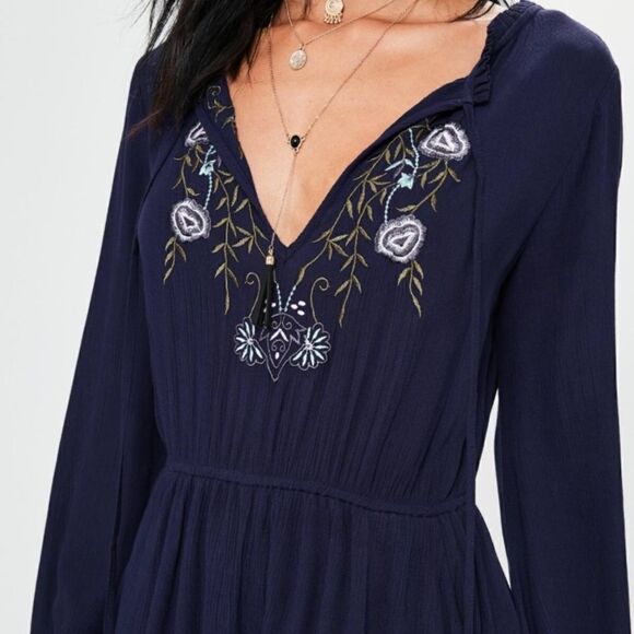 MissGuided Blue Romper  - Picture 3 of 7